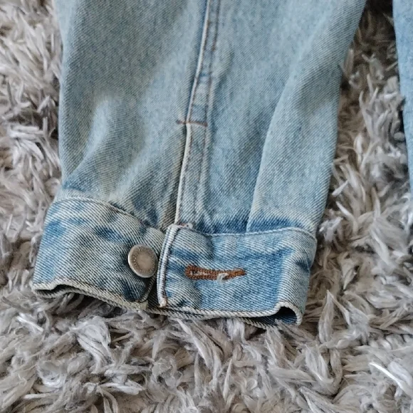 Vintage Denim Jacket with Medal Accents - Picture 2 of 8